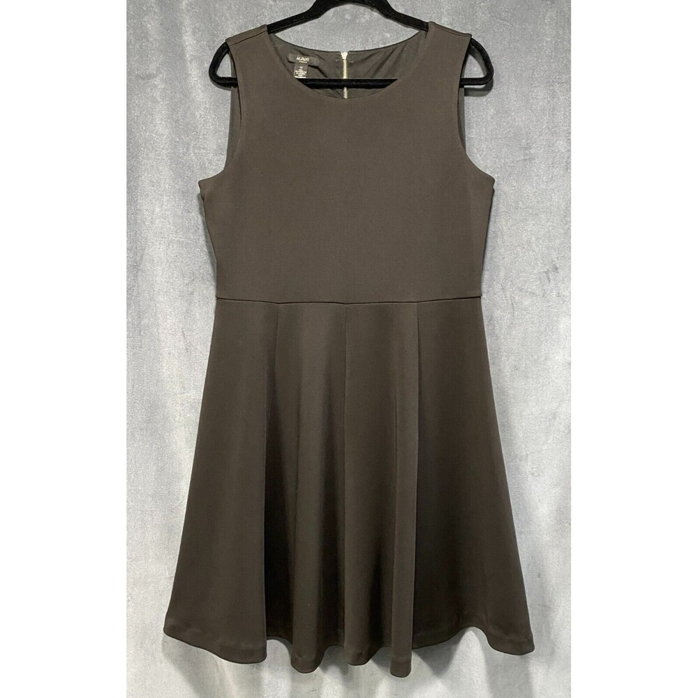 Alfani Woman Black Sleeveless Flare Dress Classic A‑Line, Women’s Size 1X